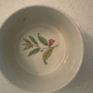 JSC STAFFORD Vintage HERBS & SPICES OVEN-TO-TABLE CASSEROLE DISH, SOUFFLE,flower